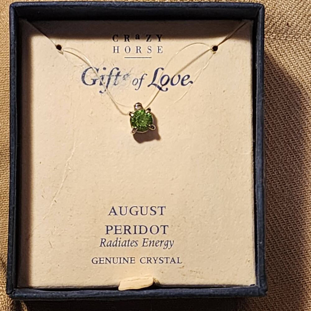 Peridot Green "Crazy Horse" Liz Claiborne Company Pendant